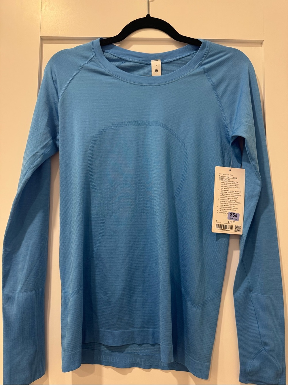 lululemon athletica Light Blue Long Sleeve Tee